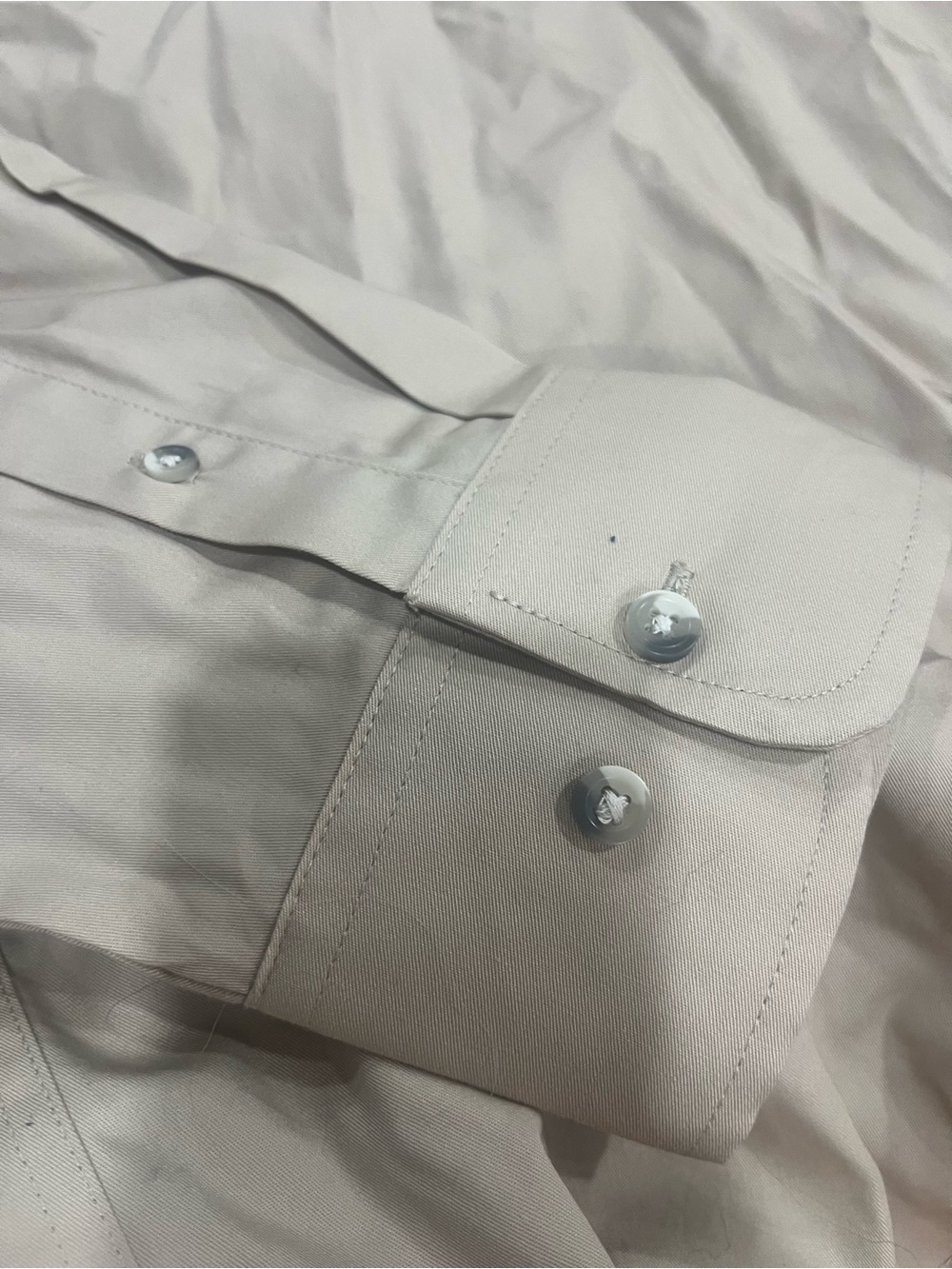 Wrangler Beige Button-Down Casual Shirt - Picture 4 of 4